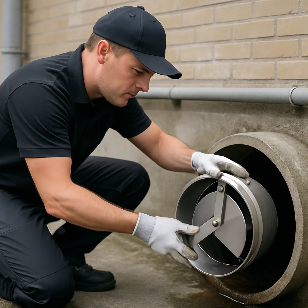 Installation af rottespærrer i større ledningssystemer