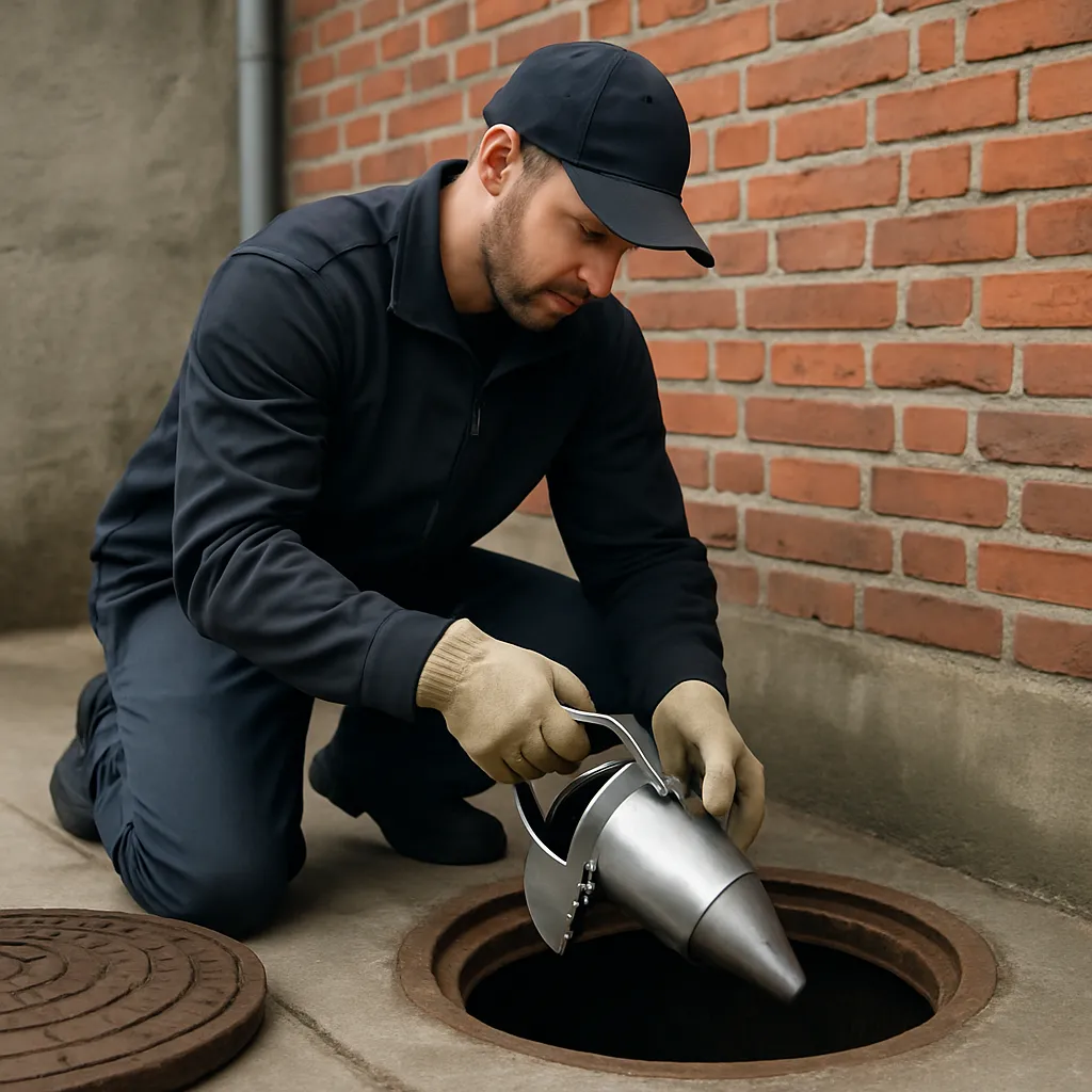 Installation af rottespærrer i brønde